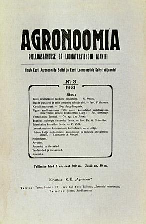 File:Eesti Agronoomide Selts_Ajakiri  Agronoomia_kaas (TPÜ Akadeemilise Raamatukogu baltika osakond).jpg